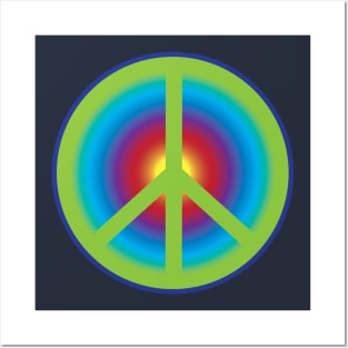 Rainbow Peace Posters and Art